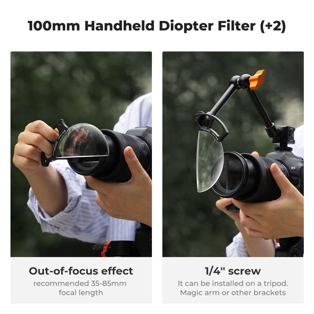 K&F Concept 100mm Handheld Split Diopter Filter - image 4 of 5
