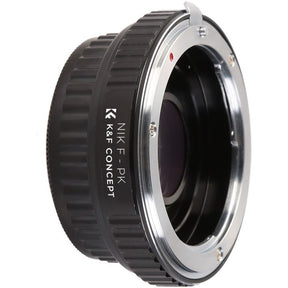 K&F Concept Lens Adapter Nikon F Pentax K (w/ Glass)