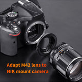K&F Concept Lens Adapter M42 Nikon F (w/ Glass) - image 3 of 5