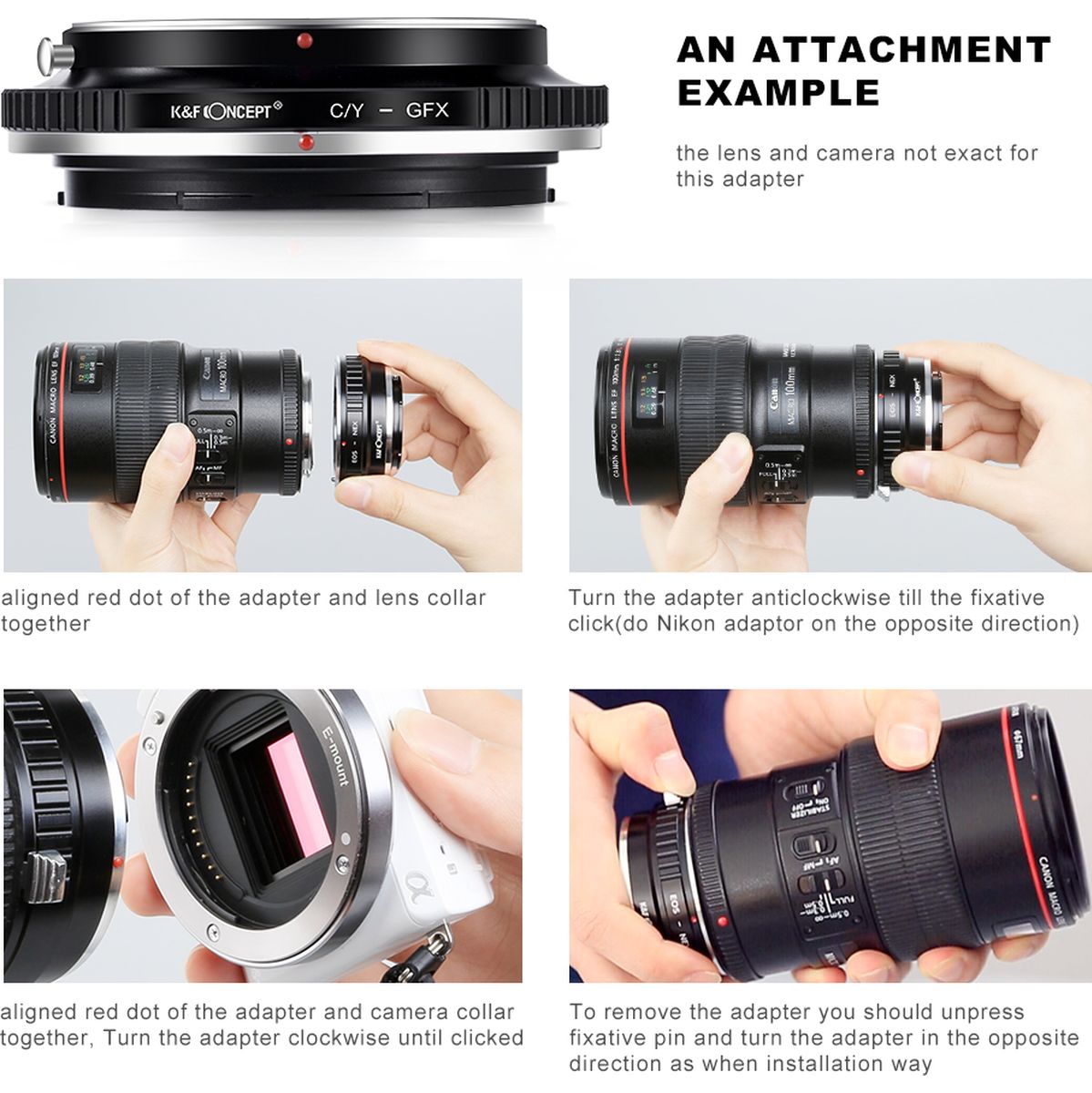 K&F Concept Lens Adapter Contax Yashica Fujifilm GFX - image 5 of 5
