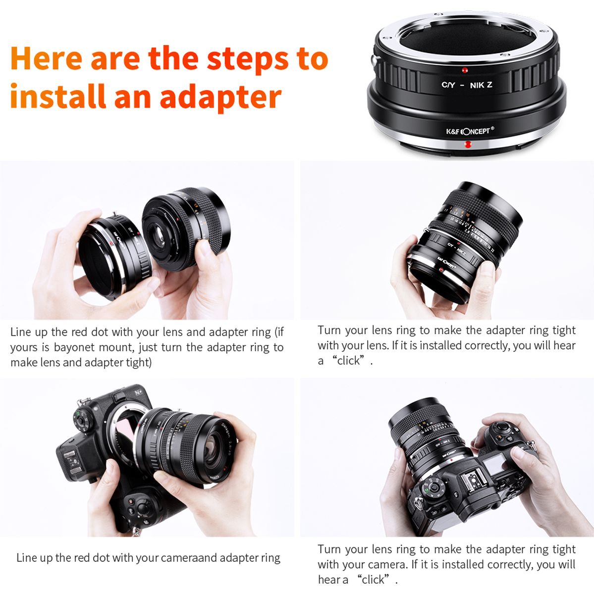 K&F Concept Lens Adapter Contax Yashica Nikon Z - image 3 of 5