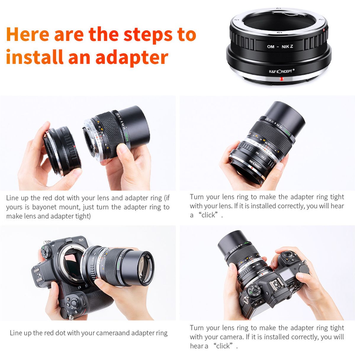 K&F Concept Lens Adapter Olympus OM Nikon Z - image 5 of 5