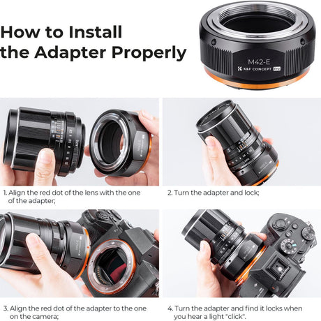 K&F Concept Lens Adapter M42 Sony E-Mount (PRO) - image 3 of 5