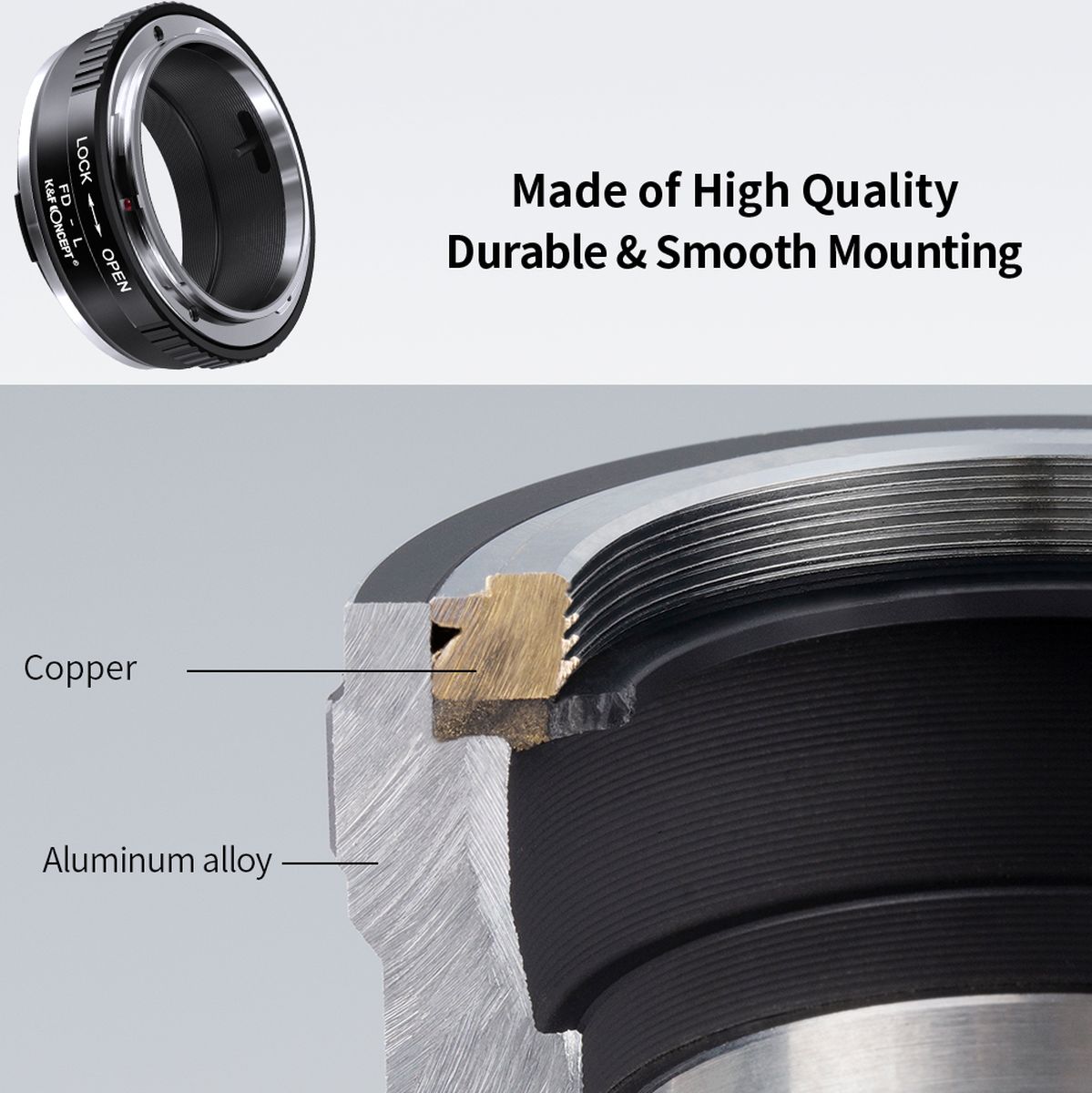 K&F Concept Lens Adapter Canon FD Leica L - image 4 of 5