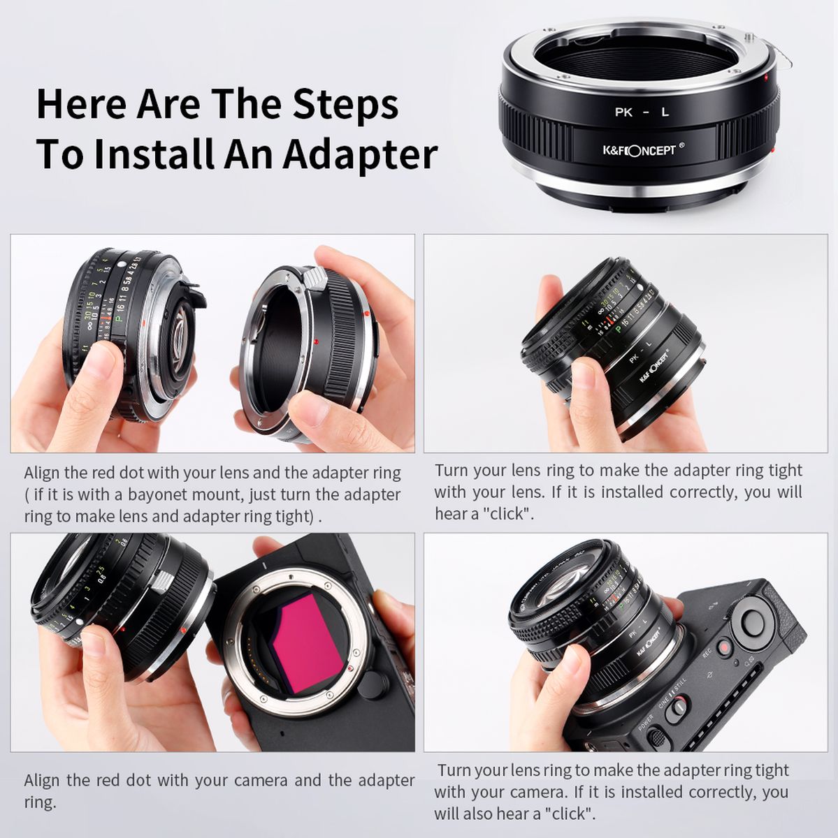 K&F Concept Lens Adapter Pentax K Leica L - image 5 of 5