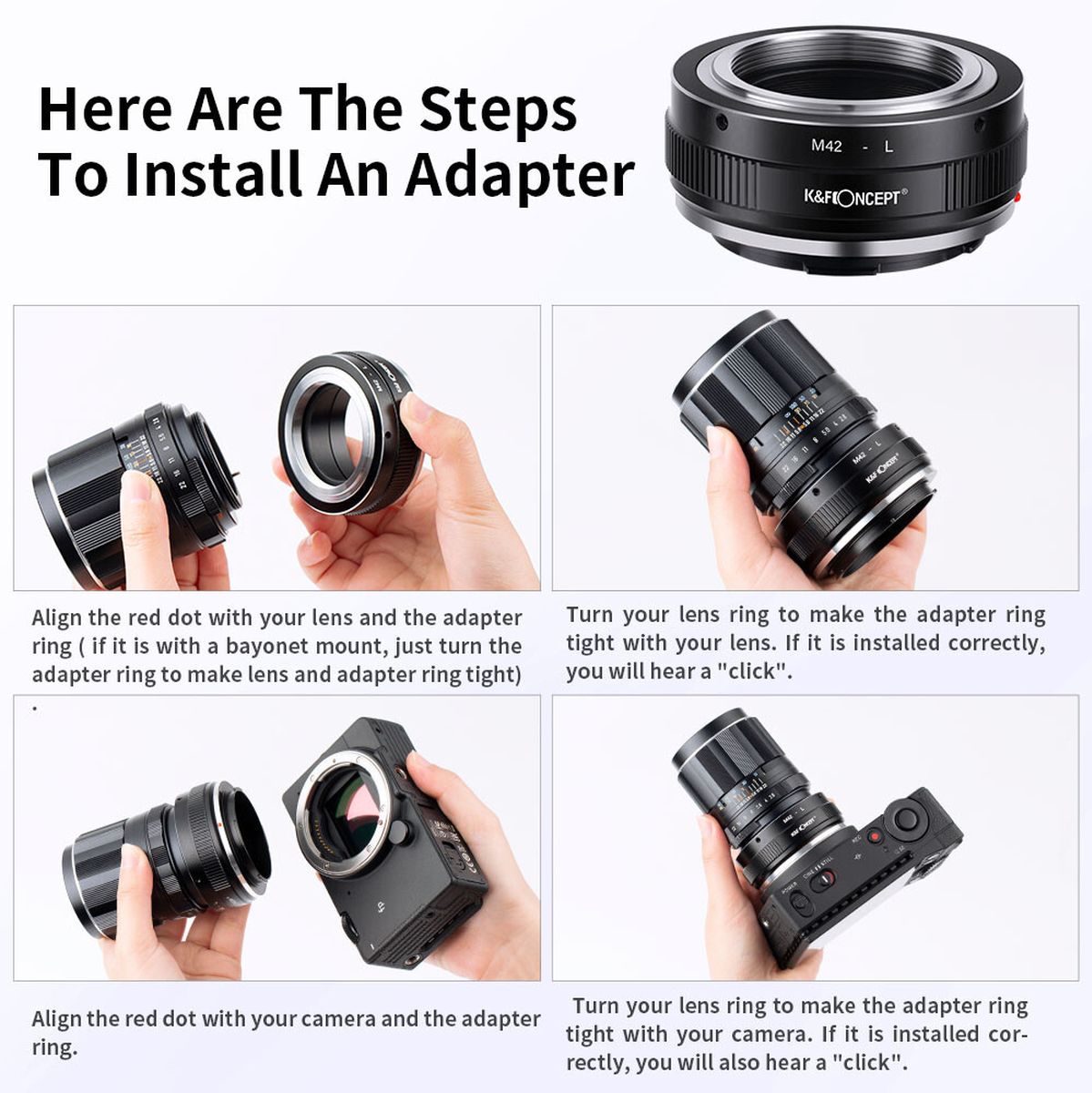 K&F Concept Lens Adapter M42 Leica L - image 4 of 5