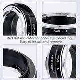 K&F Concept Lens Adapter Konica AR Leica L. - image 5 of 5