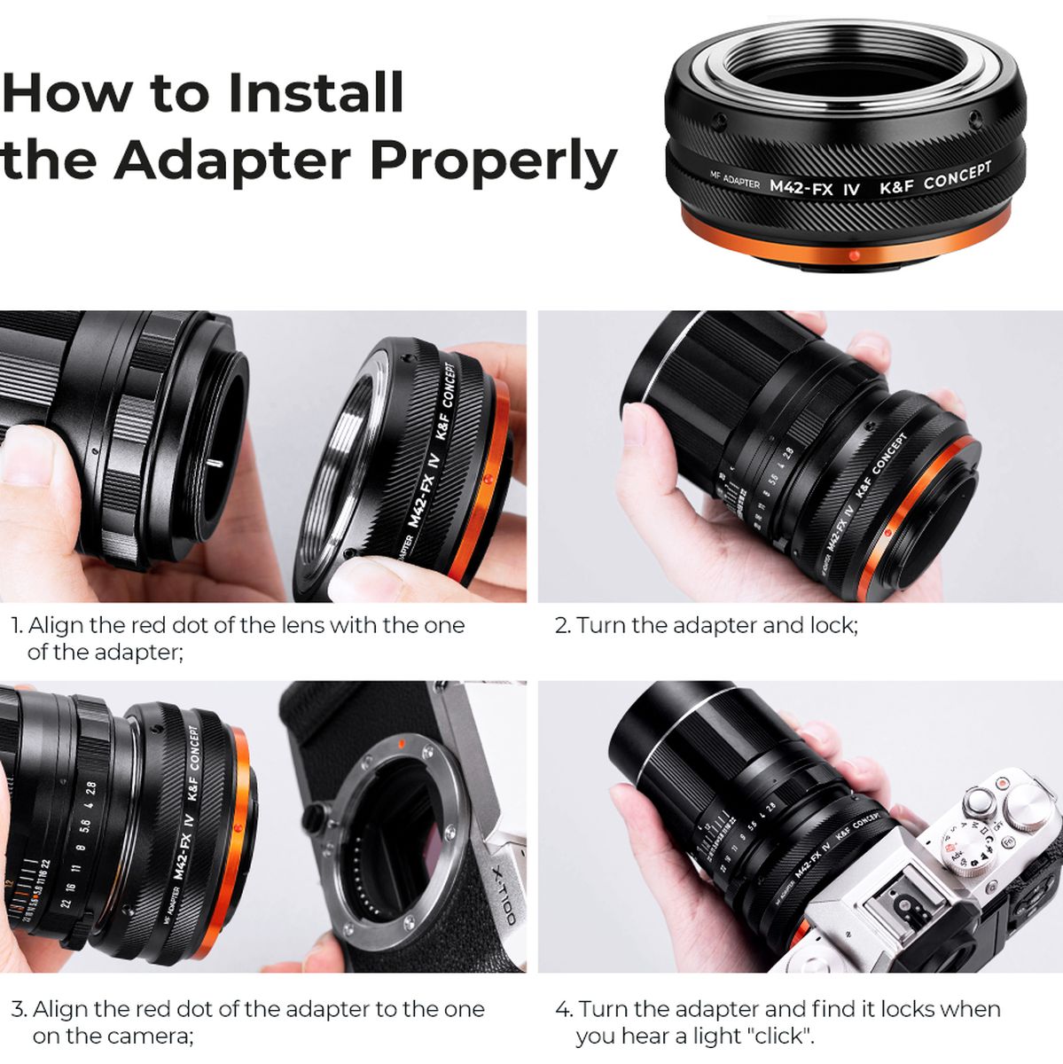 K&F Concept Lens Adapter M42 Fujifilm X (IV PRO) - image 5 of 5