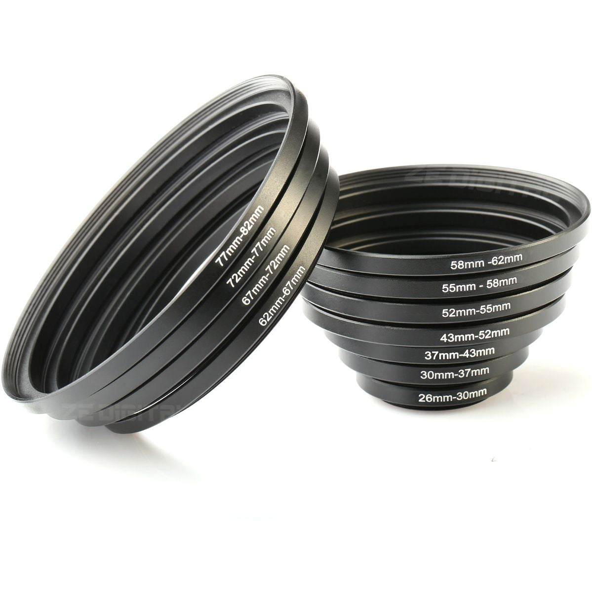 K&F Concept Step Up Ring Set 11-piece (26-82mm)