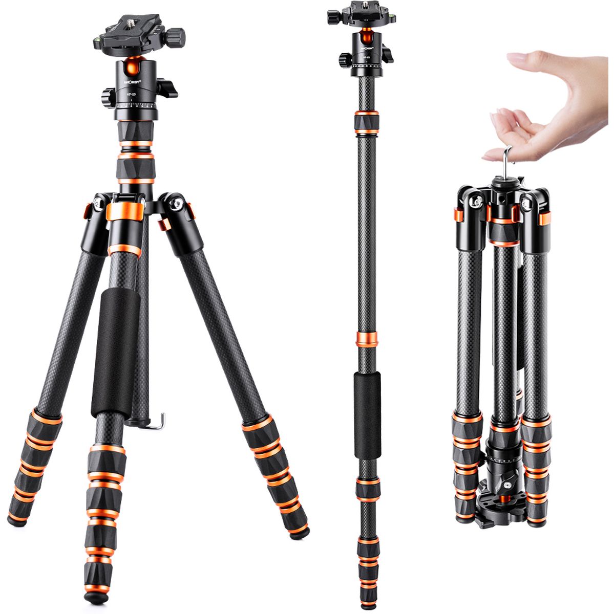 K&F Concept Tripod BA225 Carbon Ultra Compact
