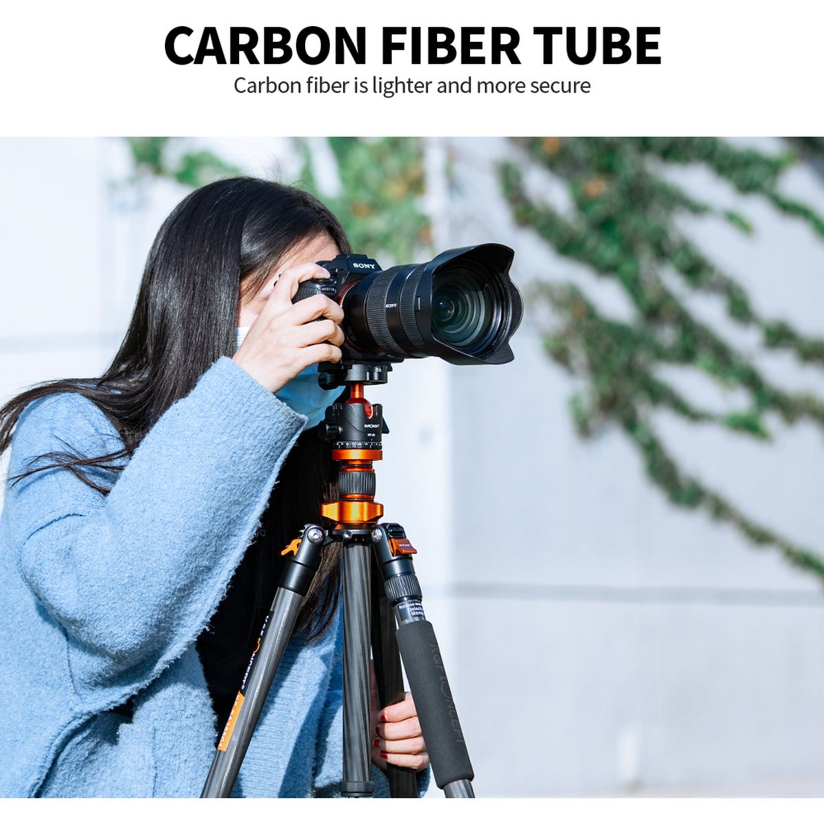 K&F Concept Tripod D255C4 170cm Carbon w/ Monopod + Plate - image 2 of 2