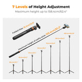 K&F Concept Selfie Stick Tripod 153cm w/ Phone Holder - image 3 of 5