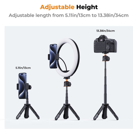 K&F Concept MS02 Mini Selfie Tripod w/ Tel.houder & Remote - image 3 of 5