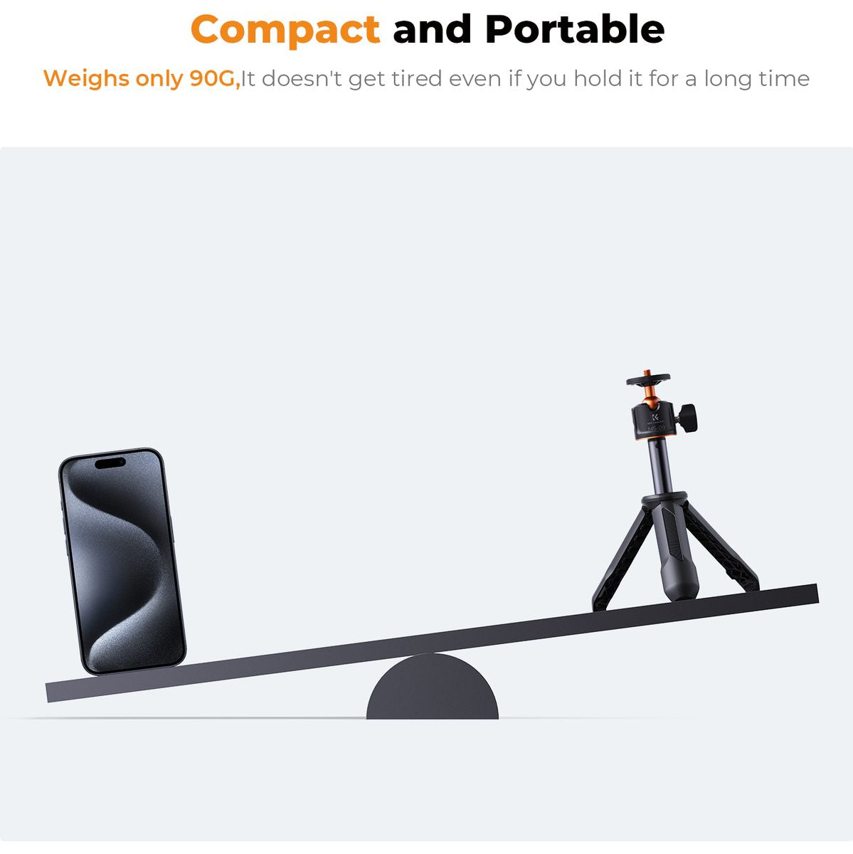 K&F Concept MS02 Mini Selfie Tripod w/ Tel.houder & Remote - image 4 of 5