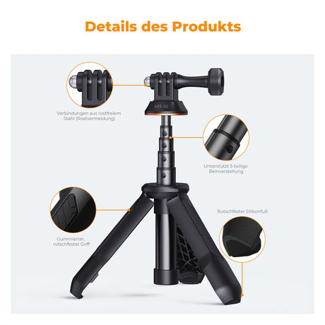 K&F Concept MS03 Mini Selfie Tripod For GoPro - image 3 of 5