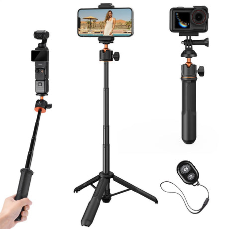 K&F Concept MS11 Selfie Stick Tripod 60cm w/ Remote - image 3 of 5