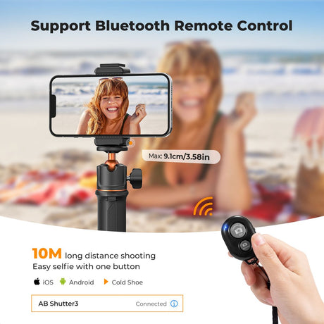 K&F Concept MS11 Selfie Stick Tripod 60cm w/ Remote - image 5 of 5