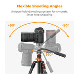 K&F Concept Tripod K234A7 200cm w/ FH-03 Videohead - image 4 of 5