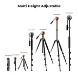 K&F Concept Tripod K234A7 200cm w/ FH-03 Videohead - image 5 of 5