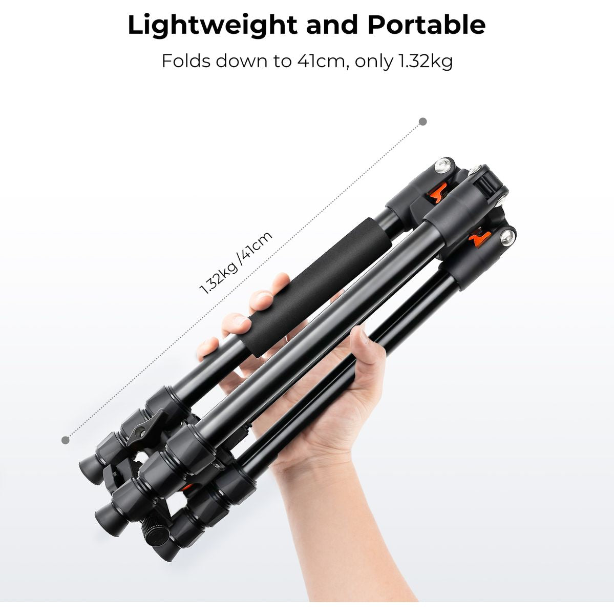 K&F Concept Tripod O234A2 163cm w/ Twist Lock / Phone Holder - image 4 of 5
