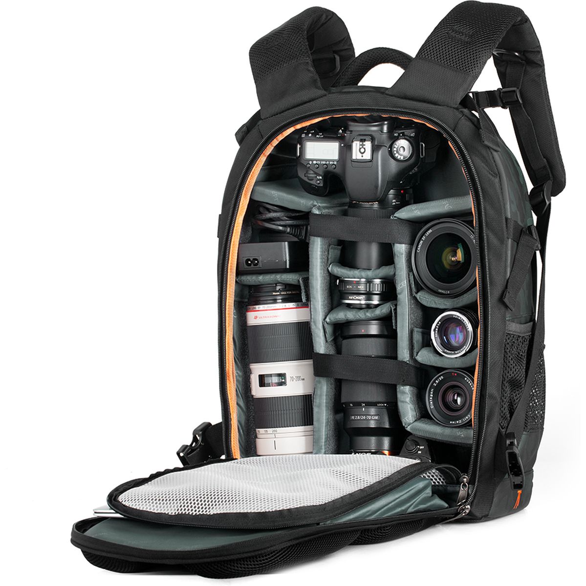 K&F Concept Backpack KF13.119 Large 31x24x46cm Black/Green - image 2 of 2