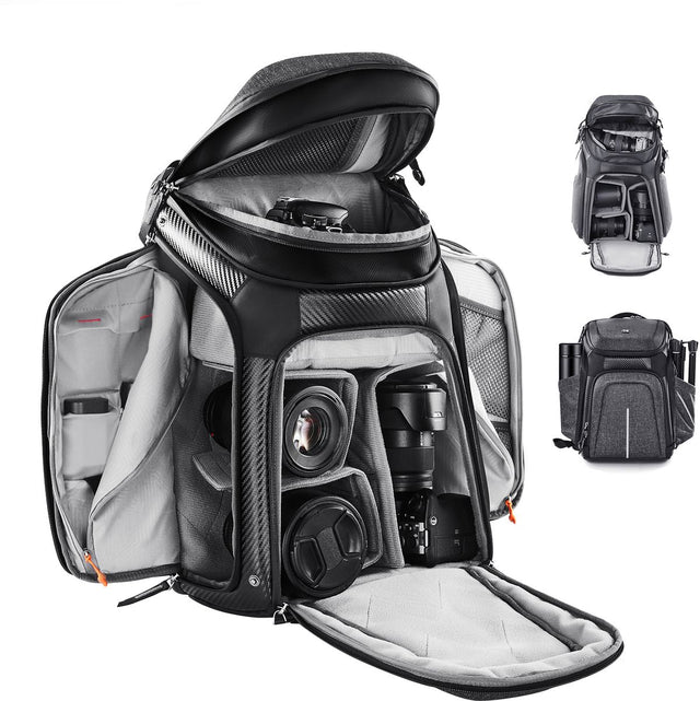 K&F Concept Camera Backpack Gray For 2 Cameras 25 Liter
