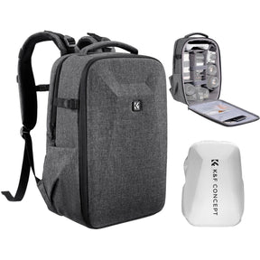 K&F Concept Hardshell Camera Backpack 22L Gray