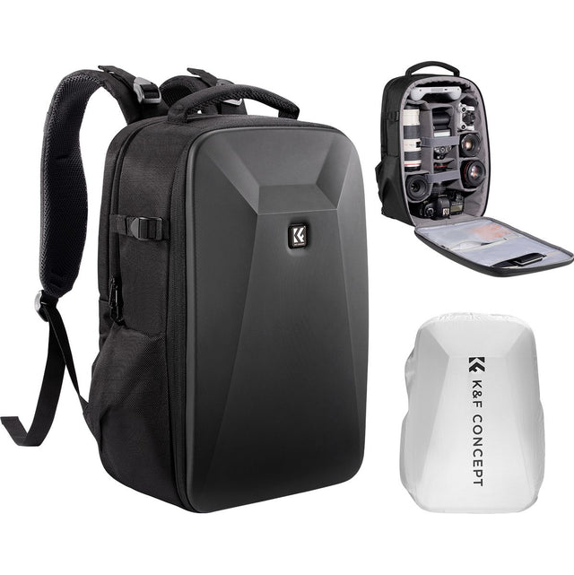 K&F Concept Hardshell Camera Backpack 22L Black
