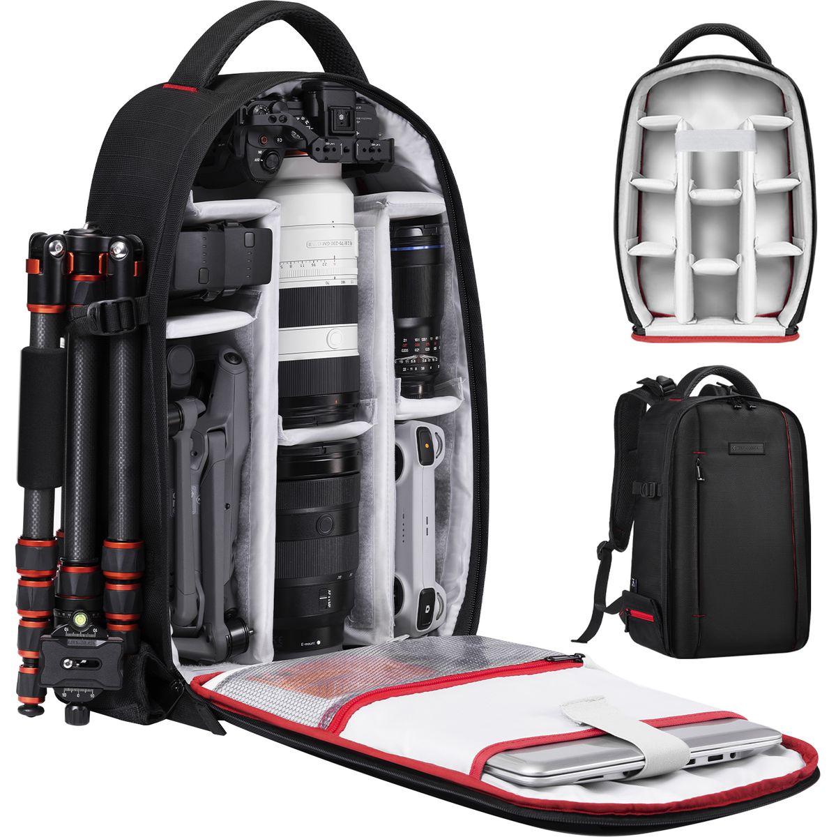 K&F Concept Camera Backpack 18 Liter w/ Laptopvak & Rain Cover - image 2 of 5