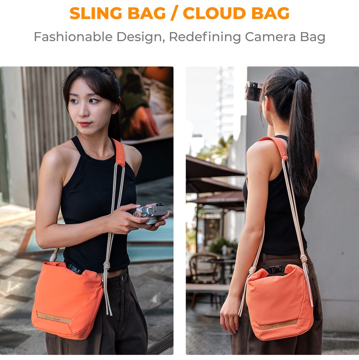 K&F Concept Urban Wander 11 Sling Bag Magnetic Orange - image 2 of 2