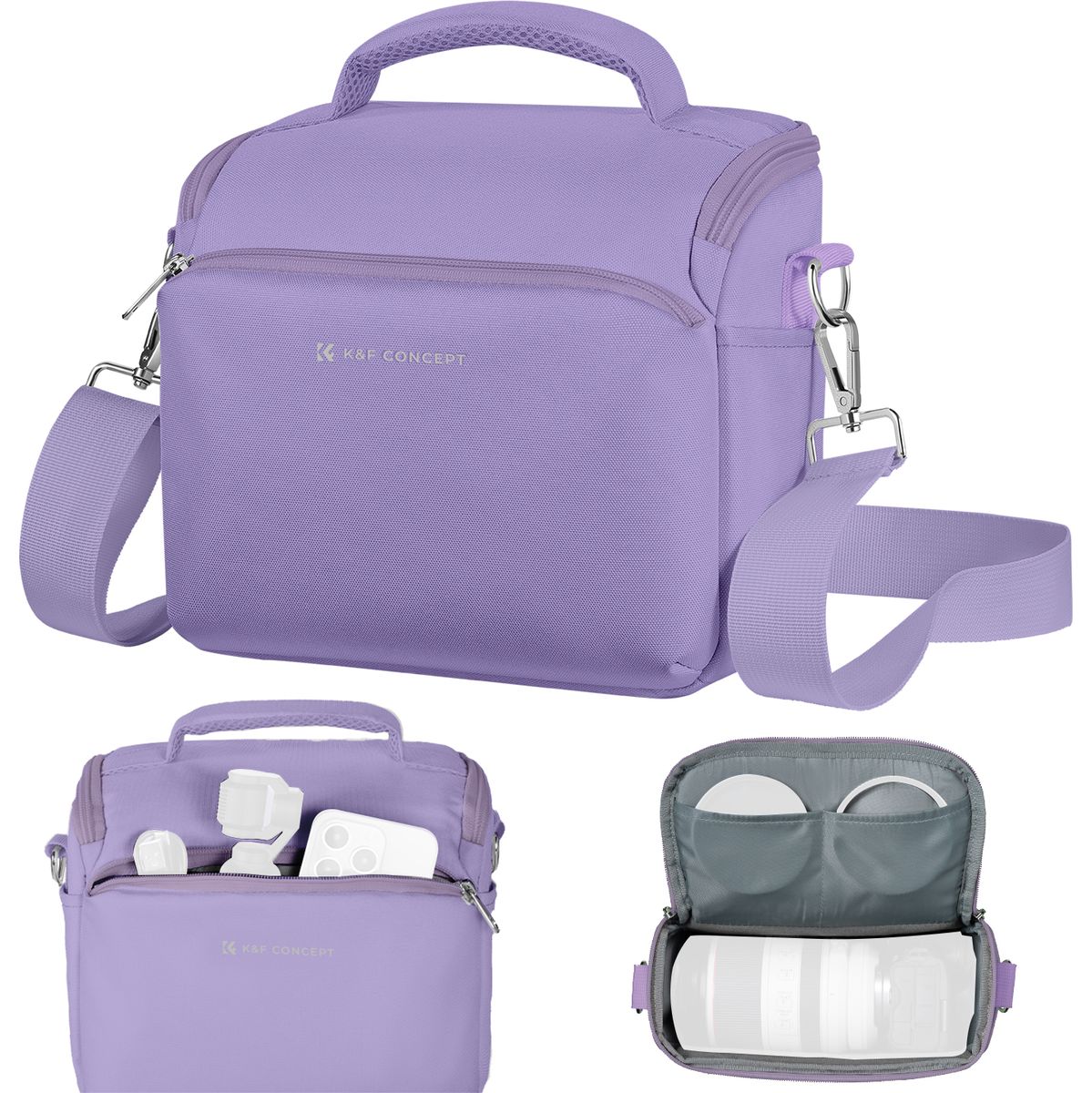 K&F Concept Camera Sling Bag - Purple - image 2 of 5