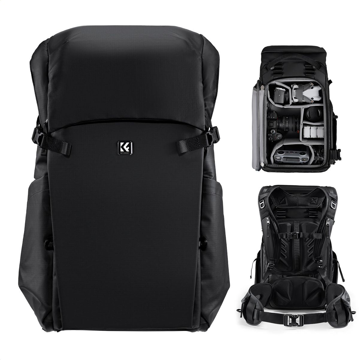 K&F Concept Backpack 30l Photo Backpack - Black - image 3 of 5