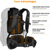 K&F Concept Backpack 40l Photo Backpack - Black - image 4 of 5