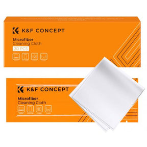 K&F Concept 20 Microfiber Lens Cloths 15x15 White