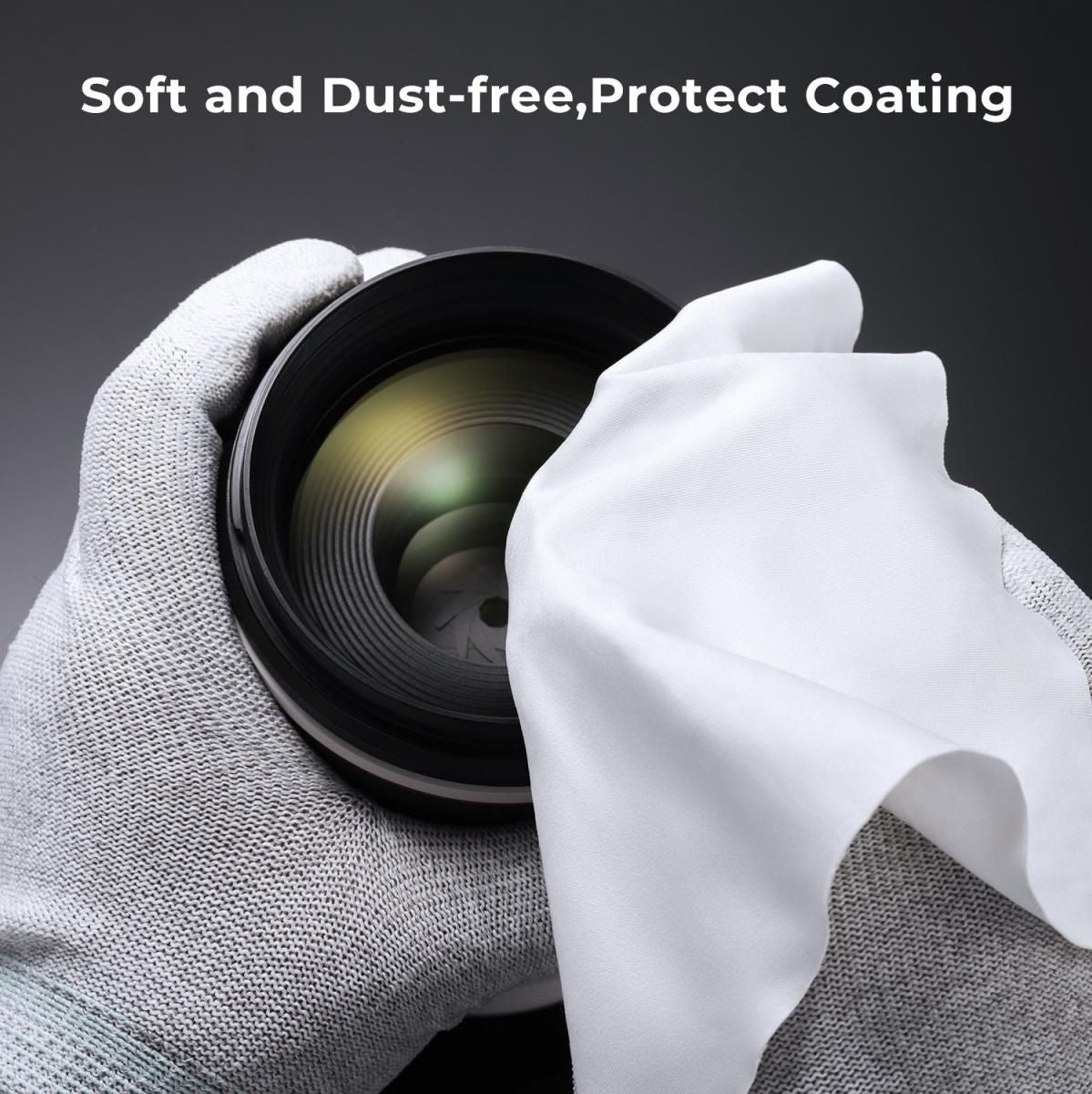 K&F Concept 20 Microfiber Lens Cloths 15x15 White - image 4 of 5