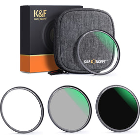 K&F Concept Magnetic Lens Filter Kit CPL-ND-UV Nano X 55mm