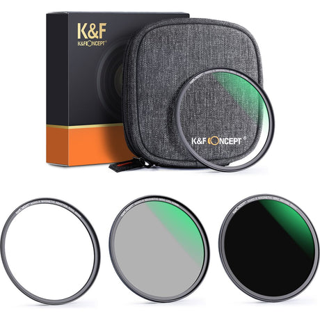 K&F Concept Magnetic Lens Filter Kit CPL-ND-UV Nano X 77mm