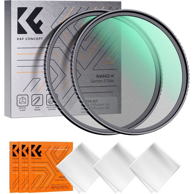K&F Concept 1/4+1/8 Black Mist Filter Set Nano K 62mm