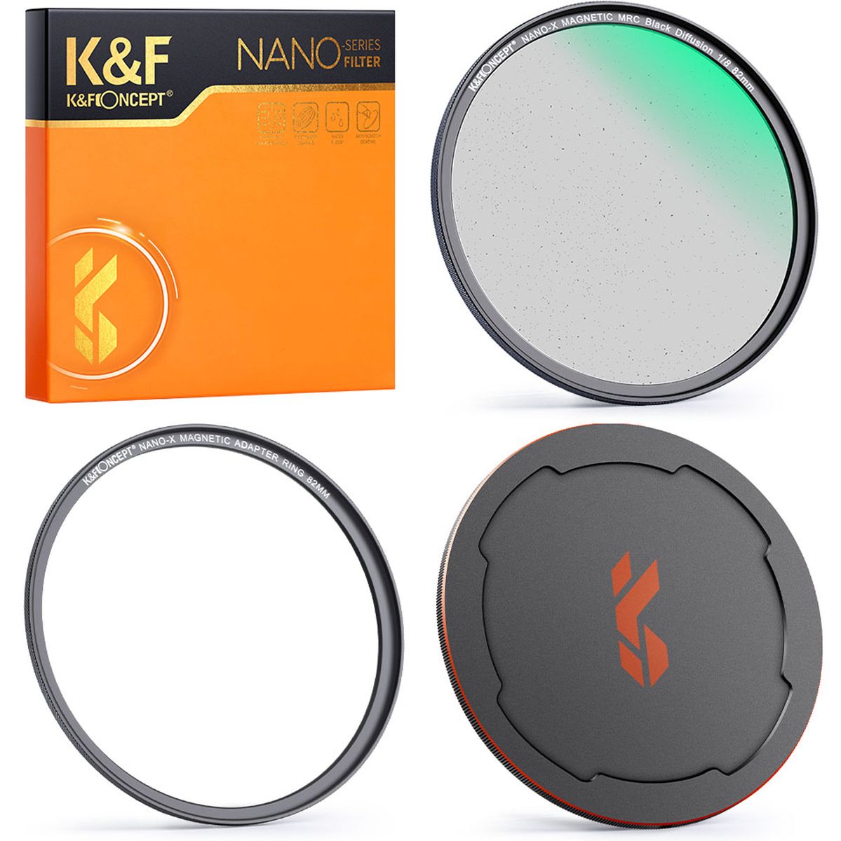 K&F Concept Magnetic 1/8 Black Mist Filter Nano X 55mm