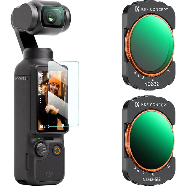 K&F Concept ND2-32 + ND32-512 Filter For DJI Osmo Pocket 3