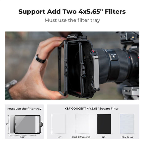 K&F Concept Matte Box Filter Kit w/ 2 Frames - image 3 of 5