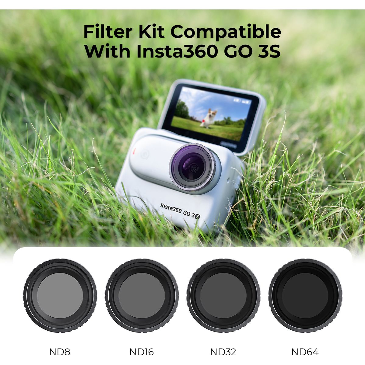 K&F Concept ND Filter Kit ND8/16/32/64 For Insta360 Go 3S - image 2 of 5