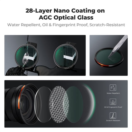 K&F Concept Filter Kit Magn CPL+ND2-32+1/4 Black Mist - 77m - image 5 of 5