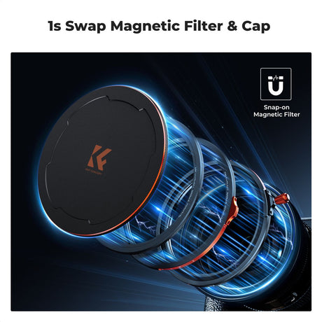 K&F Concept Filter Kit Magn CPL+ND2-32+1/4 Black Mist - 58m - image 3 of 5