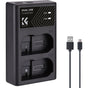 K&F Concept Dual Battery-Charger For EN-EL15 w/ USB-C