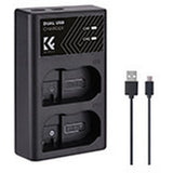 K&F Concept Dual Battery-Charger For EN-EL15 w/ USB-C - image 2 of 5
