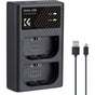 K&F Concept Dual Battery-Charger For LPE6NH w/ USB-C