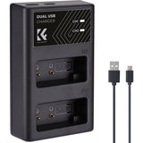 K&F Concept Dual Battery-Charger For LP-E17 w/ USB-C