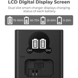 K&F Concept NP-FW50 Dual Battery-Charger USB-C w/ Display - image 4 of 5