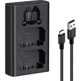 K&F Concept NP-FZ100 Dual Battery-Charger USB-C w/ Display - image 2 of 5